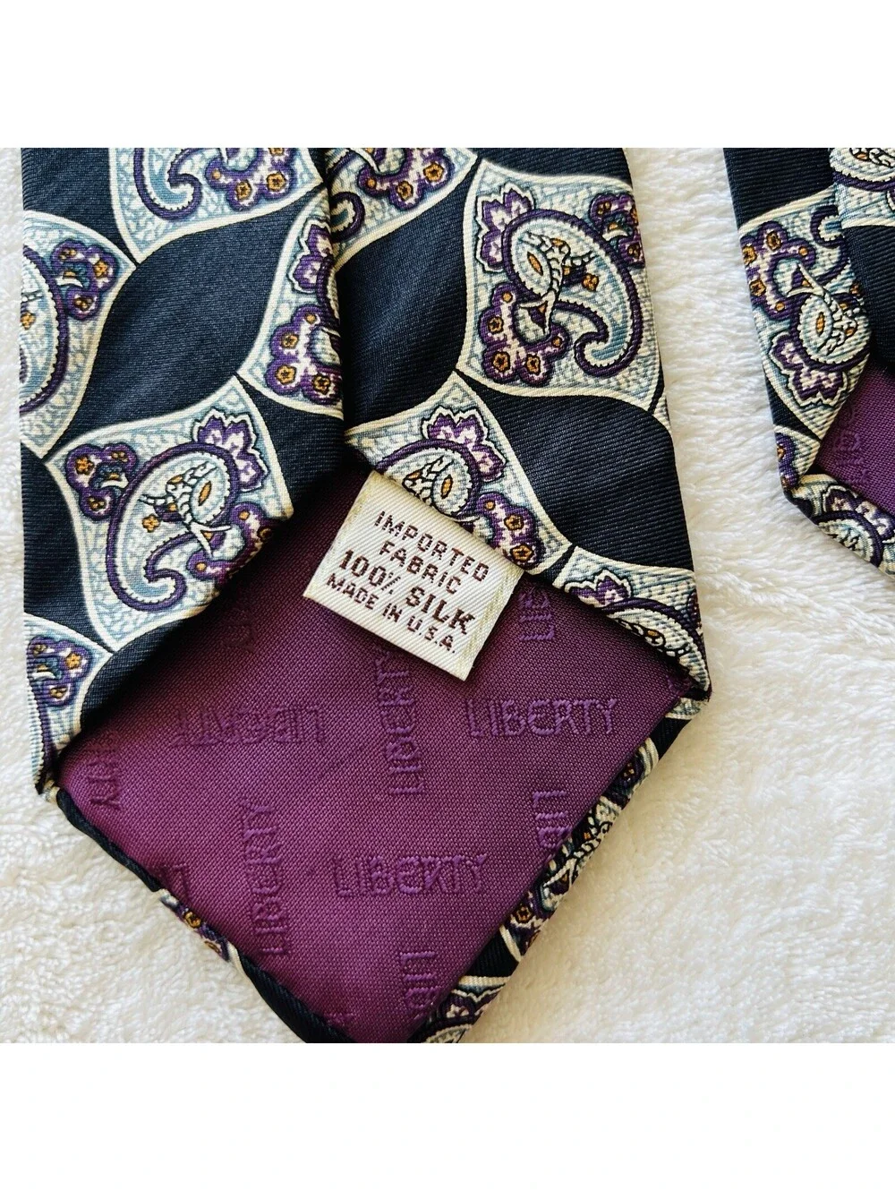 Vintage Liberty of London 100% Silk Floral Paisley Men’s Neck Tie Designer